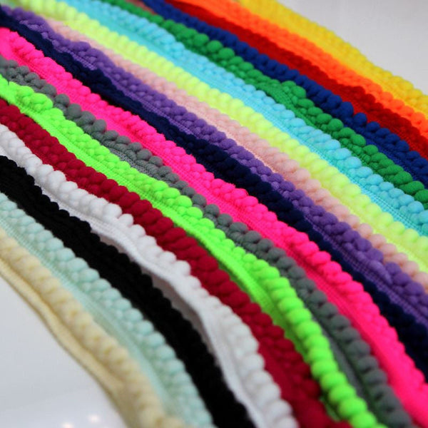 Pom Pom Ribbon Edge Trim Pompom 12mm 18 Colors Tassel Mini Tiny Ball Bobble Tassel Fringe Home Party Decor Sewing Curtain Cushion Garland