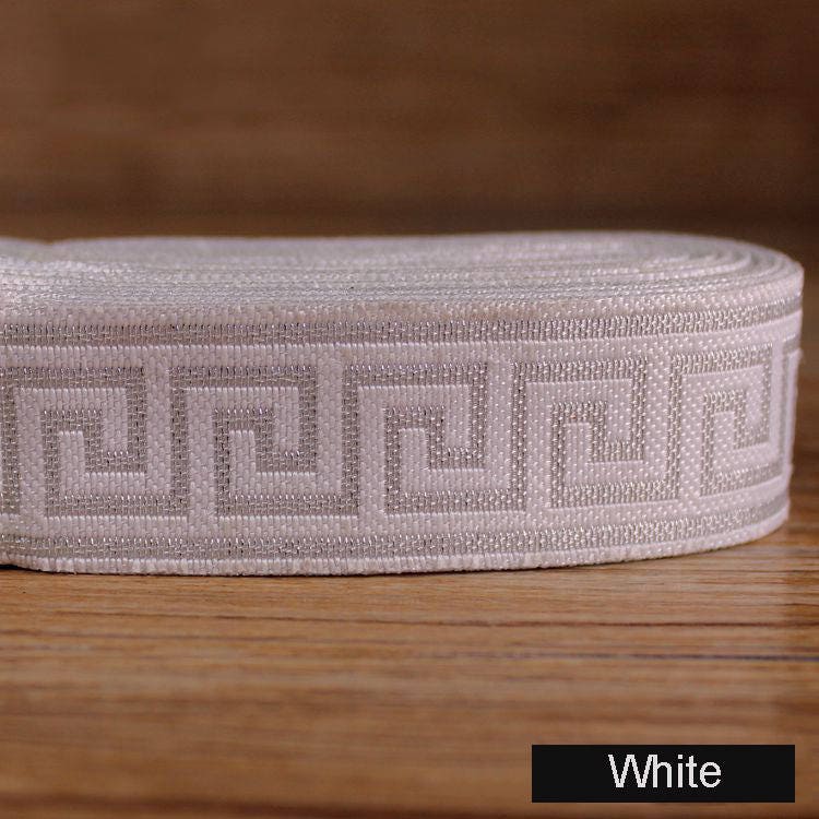 1yard Jacquard Woven Ribbon/Trim Greek Key