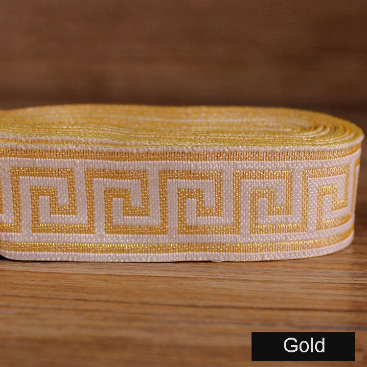 1yard Jacquard Woven Ribbon/Trim Greek Key