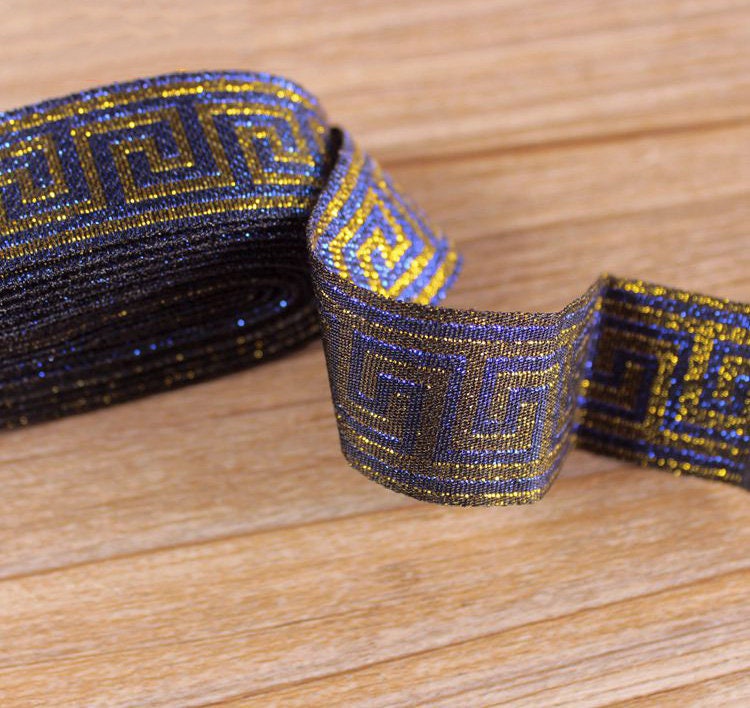 1yard Jacquard Woven Ribbon/Trim Greek Key