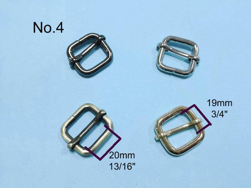 Thick O D-Ring Open Jump Ring Square Rectangle Sliding Belt Buckle Non Welded 5mm Wire 4 Gauge 20mm 3/4 inch Webbing Strap