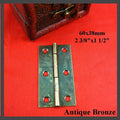 Mini Metal Small Box Butt Hinge 180 Degree Cabinet Cupboard Case Door Hardware Doll House Miniature Cigar Jewelry Box Bronze Gold Iron Brass