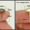 Small Tiny Round Dome Head Upholstery Thumb Tack Nail Screw Pin Bronze Brass Gold Silver Iron Furniture Decor Hardware Door Sofa Couch