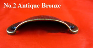 Zinc Alloy Square Cabinet Pulls & Knobs - Antique Bronze Finish - No.2 Ant.Bronze 80mm / 5pcs