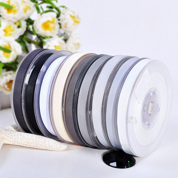 100 Yards Grosgrain Ribbon Solid 9 mm 3/8 inch Ribbed Tape Craft Hair Bow Cheer Supplies Scrapbook Summer Birthday Wholesale Bulk Lot Set