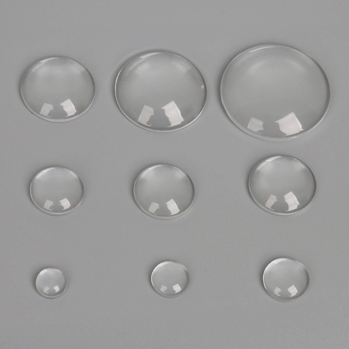 Clear Round Glass Cabochon Flatback 6-62mm Magnifiying Dome Blank Vase Filler Bottle Cap Seal Cover Cameo Tile Small 1/4" Large 1" 2" DIY