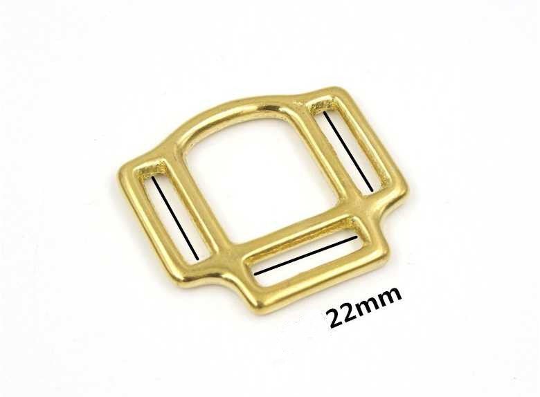 Solid Brass 3 Sided Halter Ring Harness Ring Buckle Horse Equipment Western Copper DIY Hardware Accessories Leathercraft Wholesale Bulk