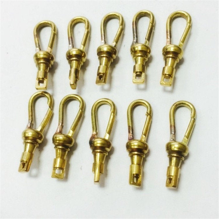 Solid Brass Pocket Watch Swivel Clip Chain Snap Hook 24 28 mm 1 1 1/8 inch Buckle DIY Hardware Accessories Leathercraft Wholesale