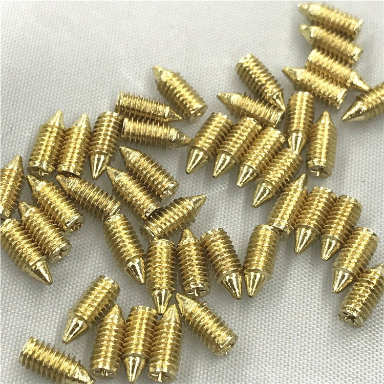 Flat Round Head Bugle Tapping Screw Mini Tiny Machine Screw Belt Tip Buckle Replacement Cross X Phillips Drive Gold Hinge Wood Leathercraft