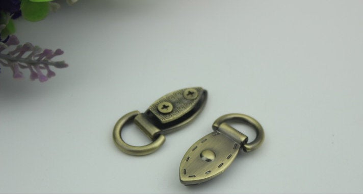 Handbag Strap Rings Screw In Connector 10 35 mm 1 6/16" Metal Purse Handbags Belt Handle D O Ring Buckle Key Chain Hardware Wholesale Bulk