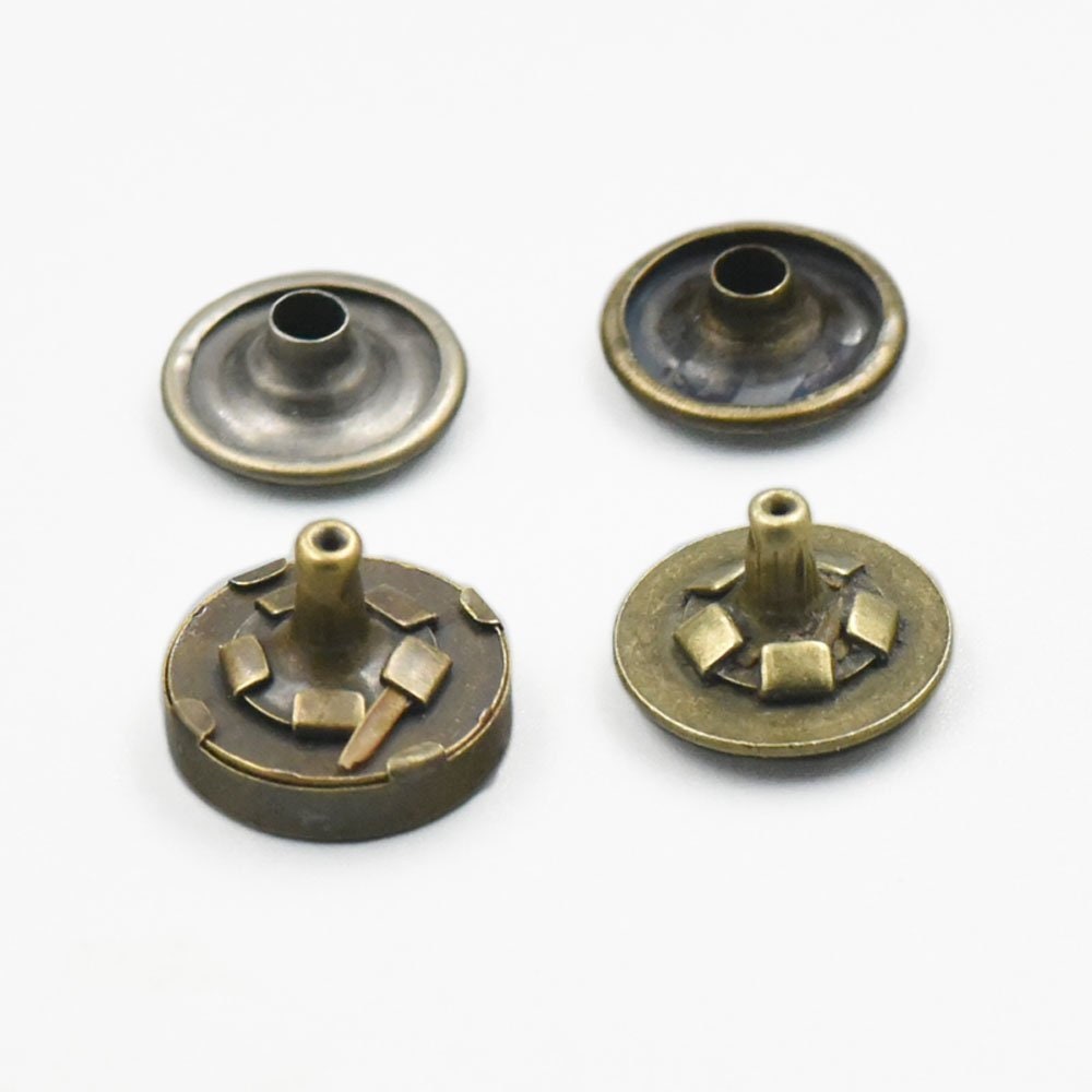 Thin Thick Double Rivet Stud Closures Magnetic Snaps Button Clasps Handbag Purse Set Sewing Leather Hand Bag 1/2 0.5 11/16 inches 14 18 mm