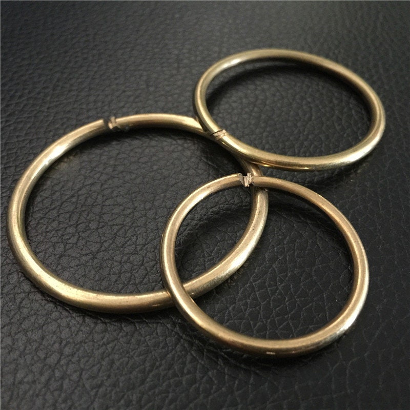 Solid Brass Jumplock 32 38mm Lock Clip Snap Jump Ring Key Fob Book Bind Curtain Copper DIY Hardware Accessories Leathercraft Ship from US