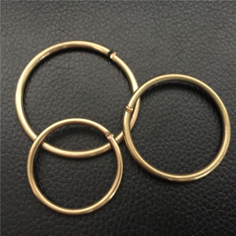 Solid Brass Jumplock 32 38mm Lock Clip Snap Jump Ring Key Fob Book Bind Curtain Copper DIY Hardware Accessories Leathercraft Ship from US