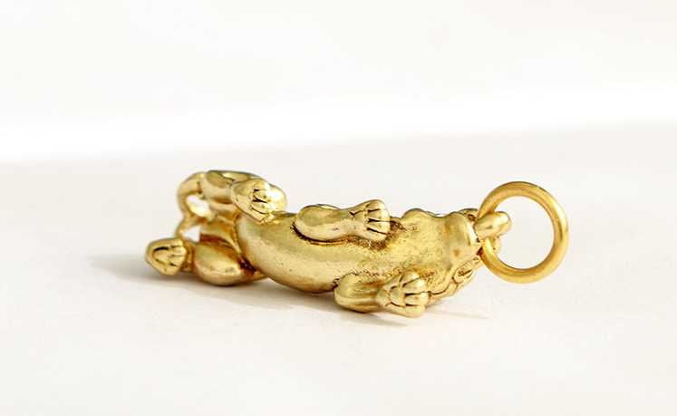 Raw Solid Brass Pixiu Elephant Flower Basket Leg Bone Charm Pendant Keychain Copper DIY Hardware Accessories Leathercraft Wholesale Bulk