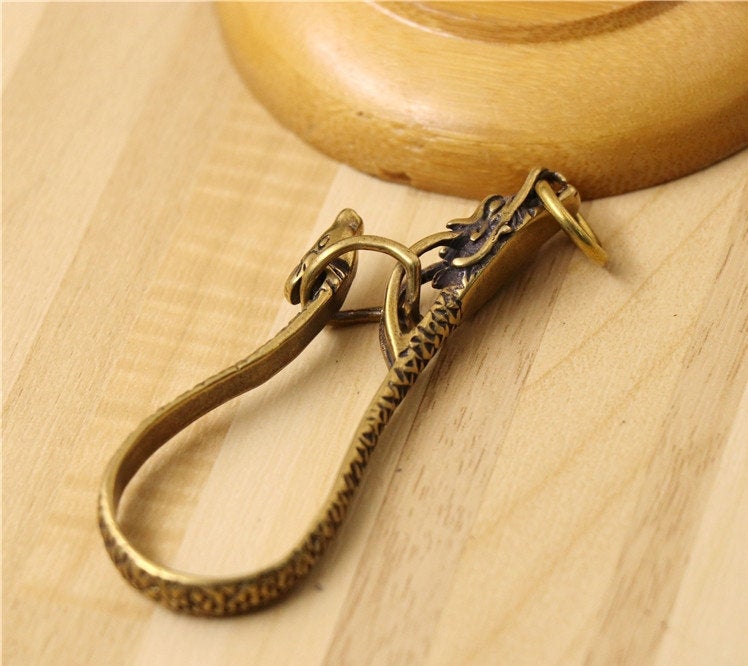 Solid Brass Keychain Keyring 1 3 inch Coil Fob Decor Connector Holder DIY Copper Hardware Findings Accessories Leathercraft Wholesale Bulk