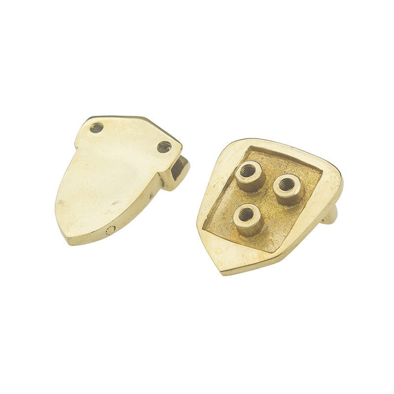 Solid Brass Thumb Catch Tuck Lock Triangle Flap Clasp Closure Latch Tongue Push Clutch Case Purse Leathercraft Hardware Bag Making Supply