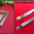 Lid Support Foldable Hinge H Hinge Jewelry Small Box Display Case Trestle Trunk Stool Chest Ladder Cabinet Cupboard Door Antique Bronze