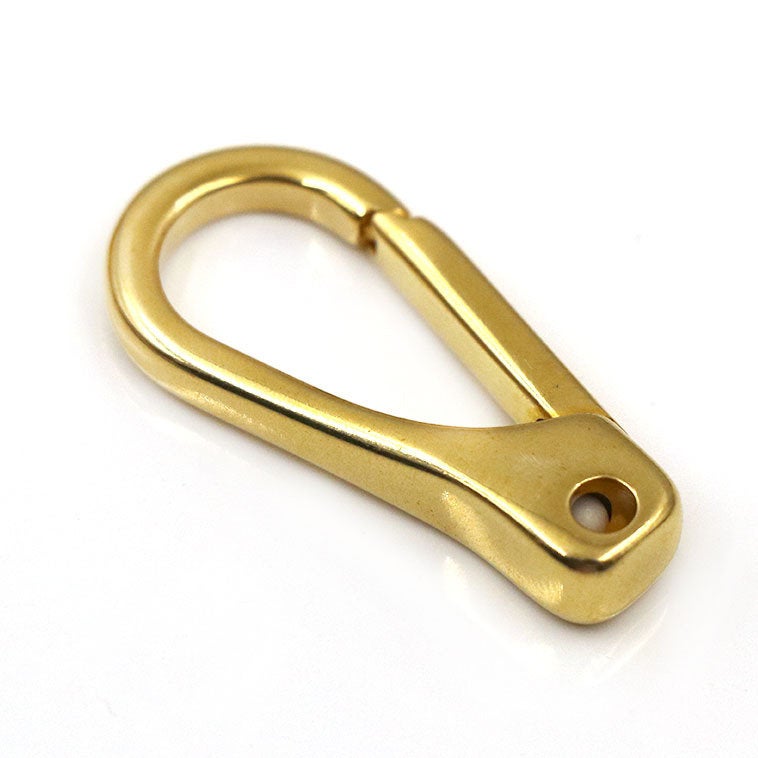 Solid Brass Fixed Loop Halter Snap Saddle Hook Fix Buckle Horse Headstall Reins Push Gate Clasp Key Fob Clip Webbing Strap Purse Repair DIY