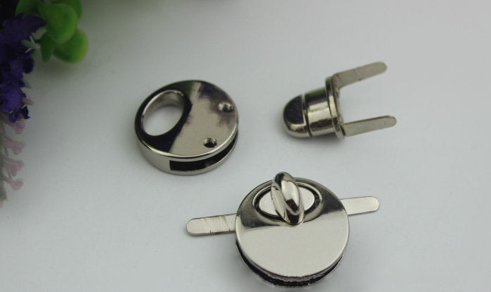 Round Twist Turn Purse Lock 25 mm 1" Metal Bag Clutch Wallet Closure Latch Making Locks Hardware Supplies Diy Wholesale Bulk