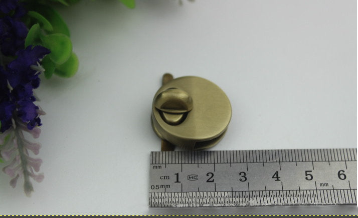 Round Twist Turn Purse Lock 25 mm 1" Metal Bag Clutch Wallet Closure Latch Making Locks Hardware Supplies Diy Wholesale Bulk