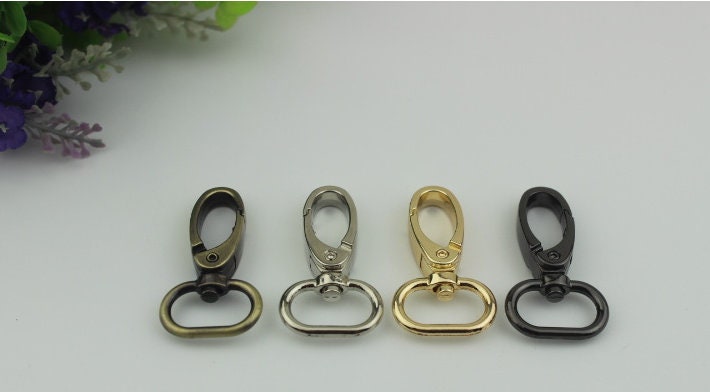 Swivel Lever Snap Hook 47 19mm 1 13/16 3/4" Alloy Metal Spring Trigger Lobster Clasp Clip Purse Bag Handbag Strap Handle Rings DIY Wholesale