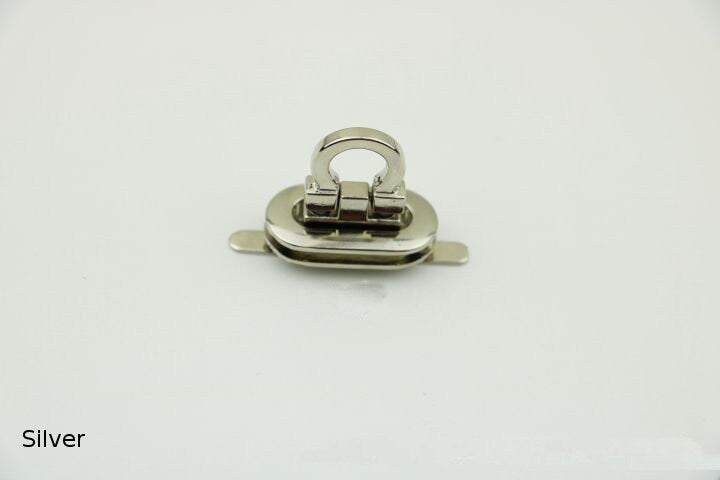 Oval Twist Turn Purse Lock 15 30 Mm 9/16 1 3/16" Metal Bag Clutch Wallet Closure Latch Making Locks Hardware Supplies Diy Wholesale Bulk