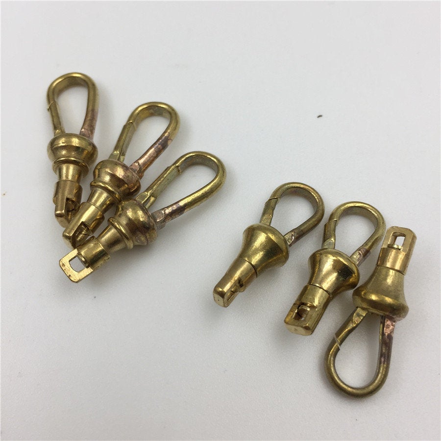 Solid Brass Pocket Watch Swivel Clip Chain Snap Hook 24 28 mm 1 1 1/8 inch Buckle DIY Hardware Accessories Leathercraft Wholesale