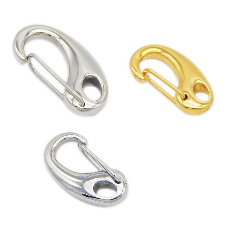 Carabiner Snap Buckle Boat Marine Shade Sail Deck Stainless Steel Push Gate Spring Clip Hook Lobster Claw Clasps Paracord Lanyard EDC
