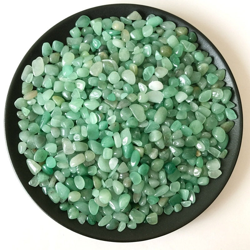 Natural Green Quartz Fish Aquarium Fish Tank Gravel 3.5oz Vase Filler Gems Rocks Pebbles Stones For Jewelry Decor Chips Decoration Supplies