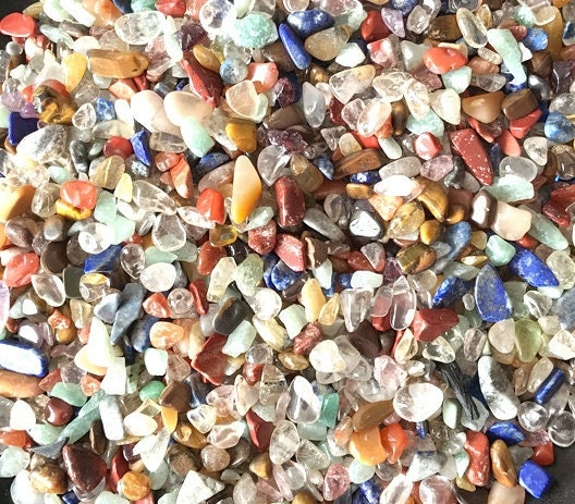 Natural Colorful Quartz Aquarium Fish Tank Gravel 3.5oz Vase Filler Gems Rocks Pebbles Stones For Jewelry Decor Chips Decoration Supplies