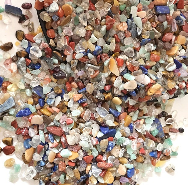 Natural Colorful Quartz Aquarium Fish Tank Gravel 3.5oz Vase Filler Gems Rocks Pebbles Stones For Jewelry Decor Chips Decoration Supplies