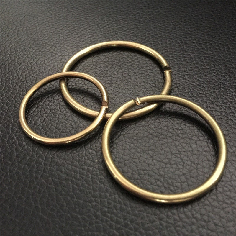 Solid Brass Jumplock 32 38mm Lock Clip Snap Jump Ring Key Fob Book Bind Curtain Copper DIY Hardware Accessories Leathercraft Ship from US