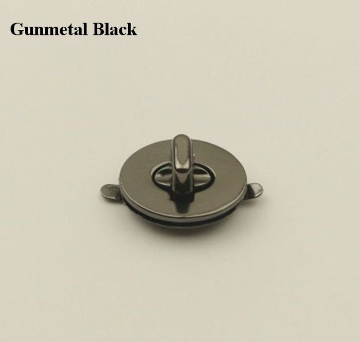 Metal Oval Twist Turn Lock Purse Flap Knob 23 29 35 mm Gold Silver Black Bronze Clutch Closure Repair Handbag Hardware Leathercraft