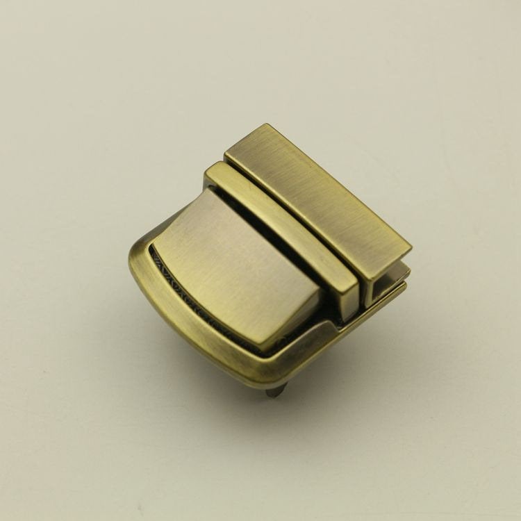 Metal Tuck Lock Thumb Lock 35*33mm Silver Gold Square Shape Catch Lock Latch Clasp Clutch Purse Handbag Hardware Repair