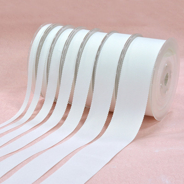 50 Yards Petersham Grosgrain Ribbon 6 9 13 16 19 25 38 mm 1/4 3/8 1/2 5/8 3/4 1 1/2 Inch Off White Ribbon Ivory Beige Cream Peach Ribbons