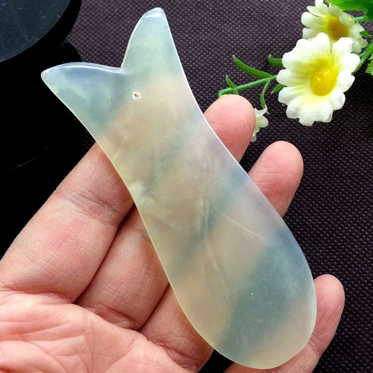 Natural Xiuyan Jade Gua Sha Board 95 30 4 mm 4 inch Green Face Body Guasha Tool DIY Wholesale Bulk