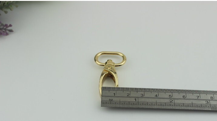 Swivel Lever Snap Hook 47 19mm 1 13/16 3/4" Alloy Metal Spring Trigger Lobster Clasp Clip Purse Bag Handbag Strap Handle Rings DIY Wholesale