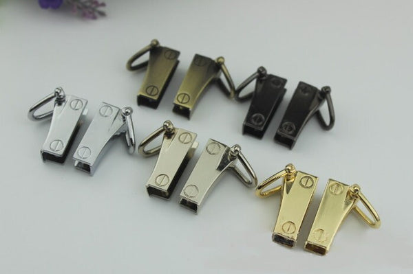 Handbag Connector Metal Clip Clasp Buckle Purse Strap Handles Connector,Bag Chain Links Screw Connector D Rings 42 8 mm 1-11/16 5/16"