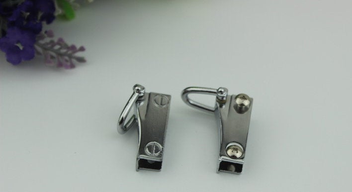 Handbag Connector Metal Clip Clasp Buckle Purse Strap Handles Connector,Bag Chain Links Screw Connector D Rings 42 8 mm 1-11/16 5/16"