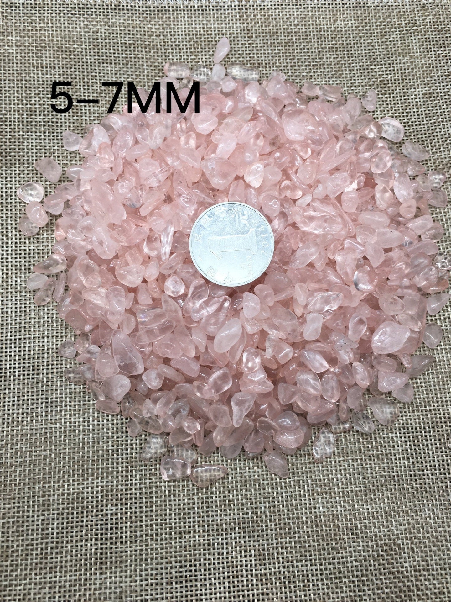 3.5oz Natural Rose Quartz Fish Aquarium Gravel Vase Filler Gems Rocks Pebbles Stones For Jewelry Decor Chips Decoration Supplies Accessories