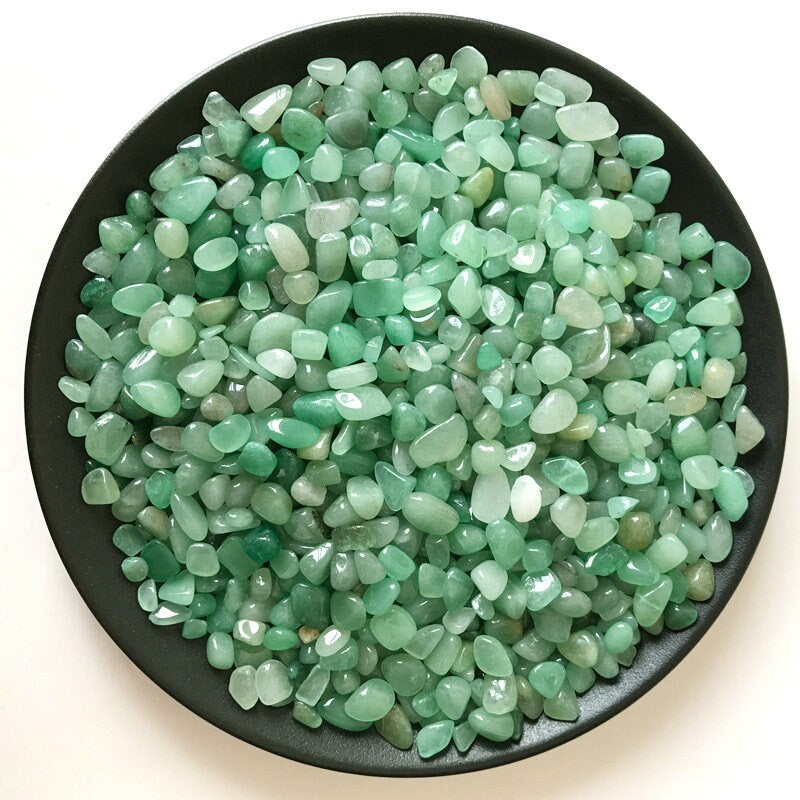 Natural Green Quartz Fish Aquarium Fish Tank Gravel 3.5oz Vase Filler Gems Rocks Pebbles Stones For Jewelry Decor Chips Decoration Supplies