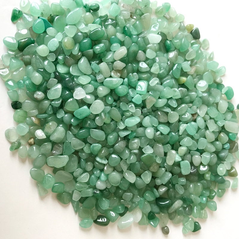 Natural Green Quartz Fish Aquarium Fish Tank Gravel 3.5oz Vase Filler Gems Rocks Pebbles Stones For Jewelry Decor Chips Decoration Supplies