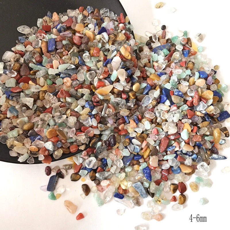 Natural Colorful Quartz Aquarium Fish Tank Gravel 3.5oz Vase Filler Gems Rocks Pebbles Stones For Jewelry Decor Chips Decoration Supplies