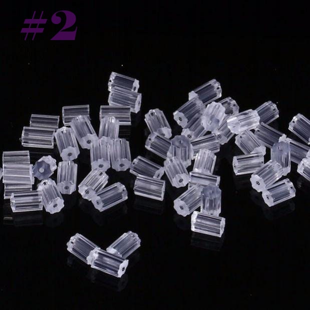 Invisible Clear Flat Rubber Earring Back 3 4 5 mm Plastic Ear Stud Pin Post Back 1/8" 3/16" 1/4" Stopper Clip DIY Jewelry Making