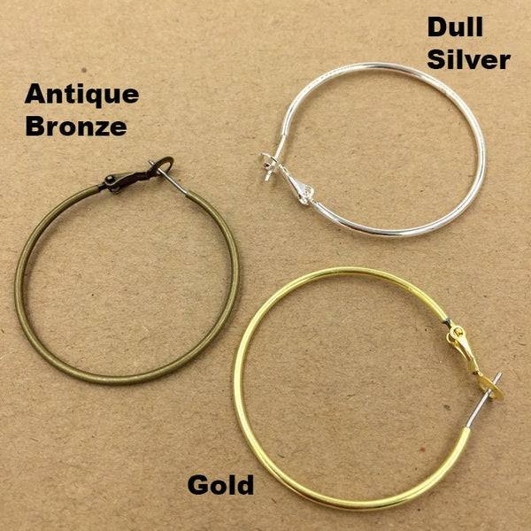 Solid Raw Brass Hoop Earring Findings Wires Leverback Hook Earring Parts Jewelry Making Findings Supplies Gold Silver Metal Components