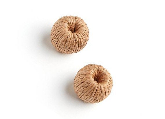 Natural Rattan Wood Earring Hoops 27mm-1-1/8" Ball Wooden Charms Handwoven Circle Findings Woven Boho Jewelry Making Blanks Wholesale Bulk