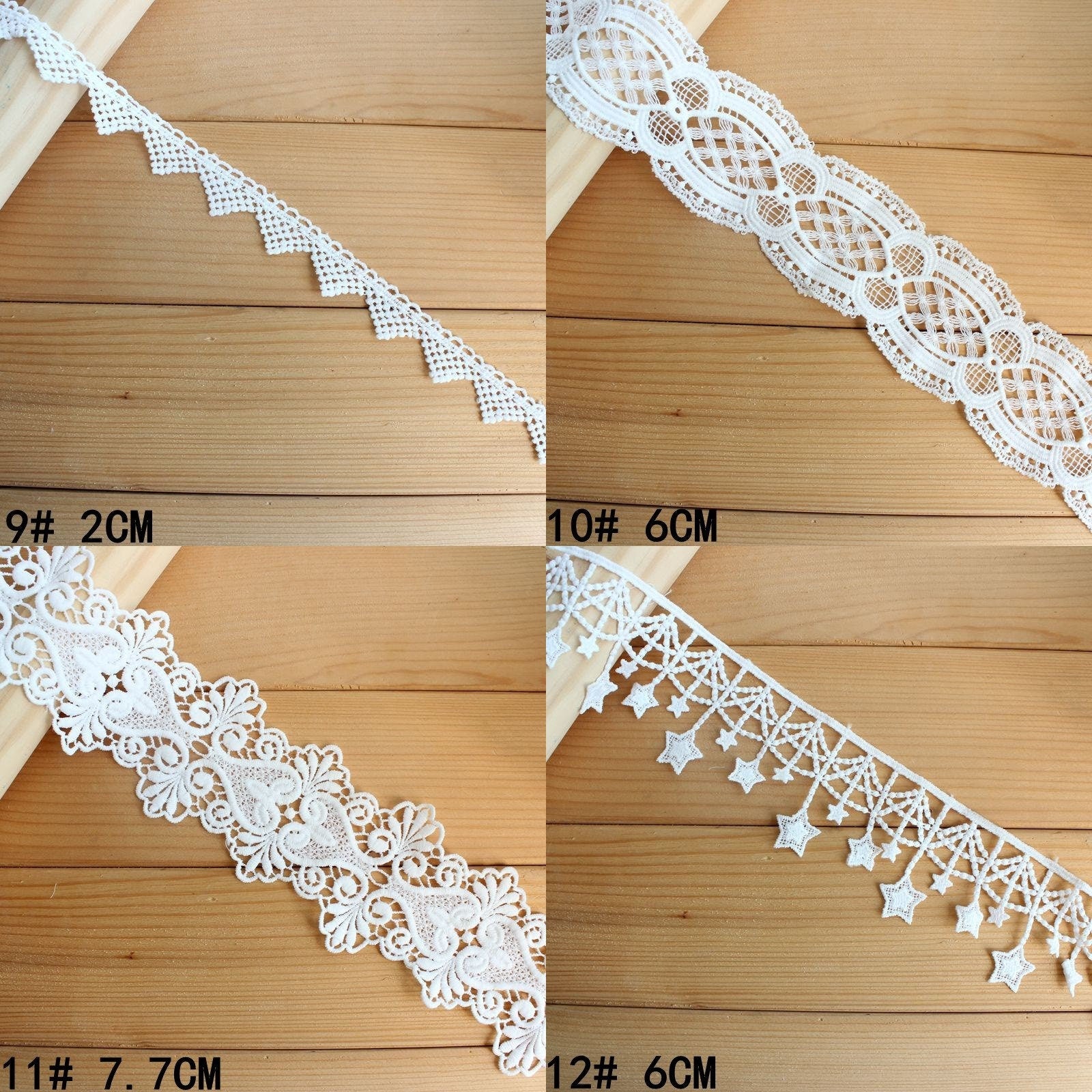 White Crochet Lace Cotton Trim For Thong Bikini Pattern Top Curtain Vintage Antique Fabric Ribbon By The Yard Decorative Border Wholesale