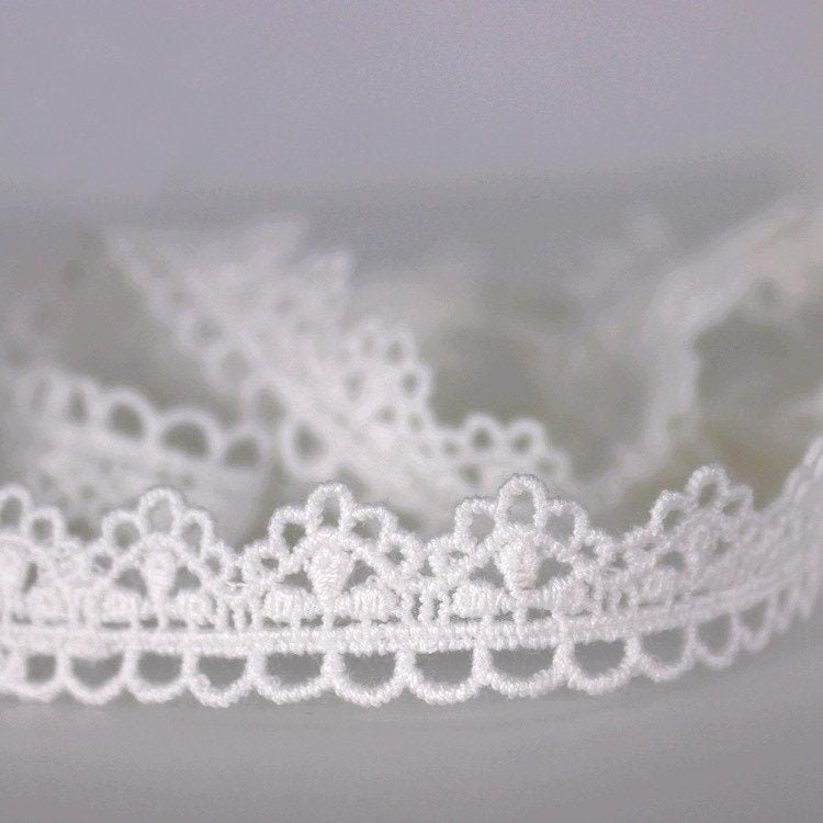 White Crochet Lace Cotton Trim For Thong Bikini Pattern Top Curtain Vintage Antique Fabric Ribbon By The Yard Decorative Border Wholesale