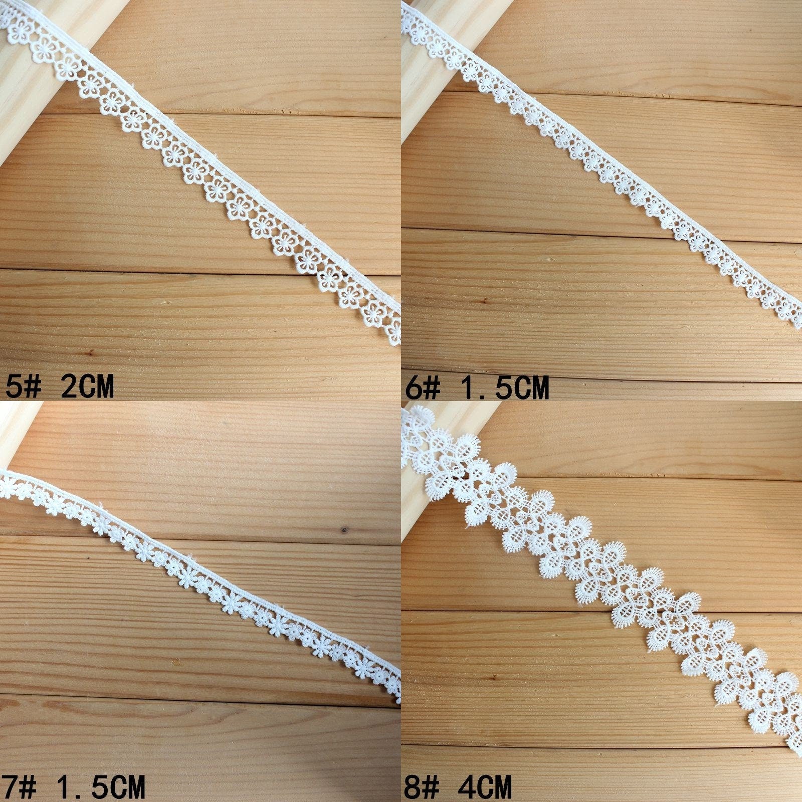 White Crochet Lace Cotton Trim For Thong Bikini Pattern Top Curtain Vintage Antique Fabric Ribbon By The Yard Decorative Border Wholesale