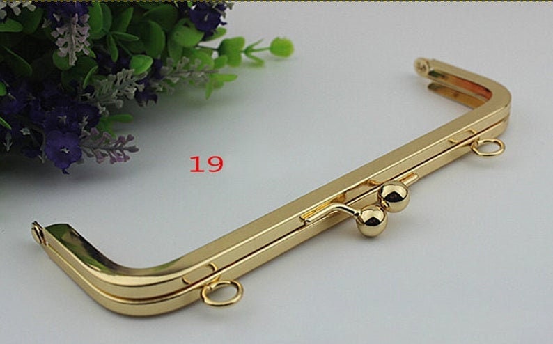 Metal Purse Frame Ball Kiss Clasps 155 190mm For Leather Bag Top Handle Replacement Gold Silver Black Bronze For Handbag Wallet Hardware